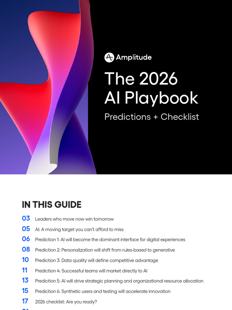 2026 AI Playbook: Key Predictions & Checklist | PDF | Artificial ...