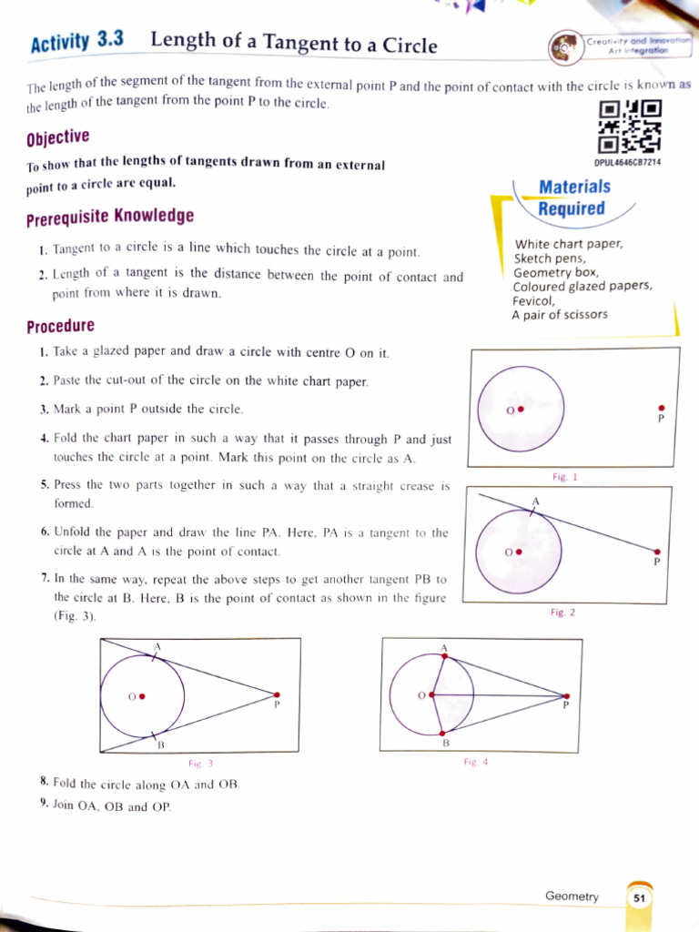 Activity 9 (Ch -10 Circle) | PDF | Circle | Triangle