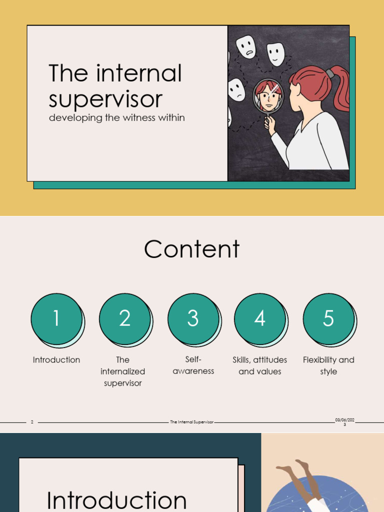 Developing the Internal Supervisor Skills | PDF | Self Awareness ...