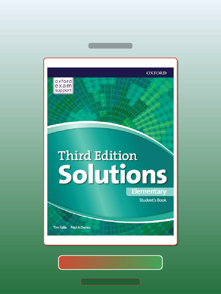 Test Bank for Solutions Elementary Students Book 3rd Edition Tim Falla ...
