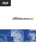 ActiveRolesServer 6.7 QuickStartGuide (English)