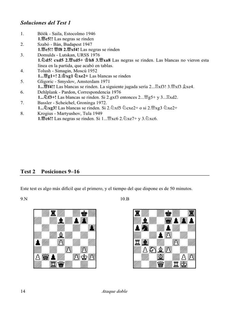 Estrategias de Ataque Doble en Ajedrez | PDF | Ajedrez | Teoría del ajedrez