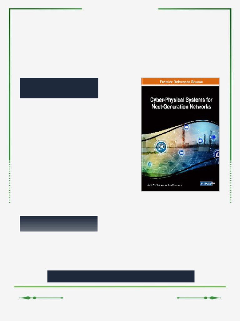 Cyber Physical Systems for Next Generation Networks Advances in ...