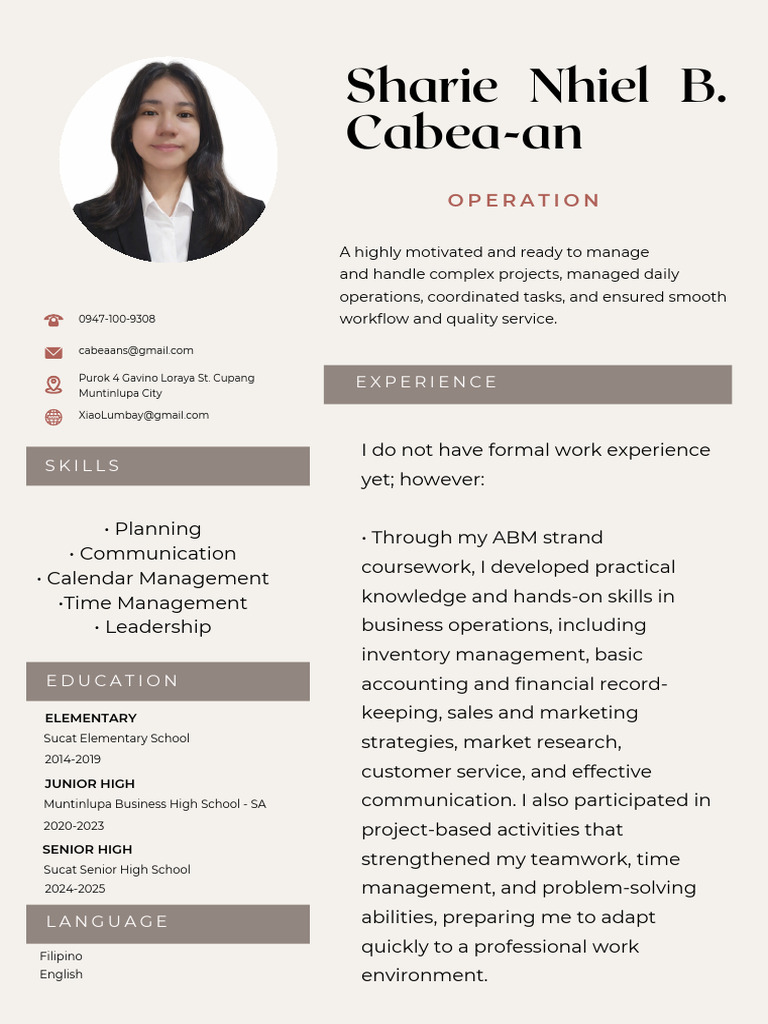 Cream Beige Aesthetic Business CV Resume_20260114_213023_0000 | PDF