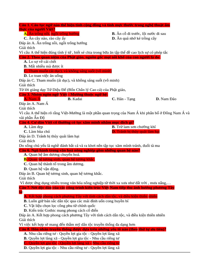 Trac Nghiem 4 | PDF