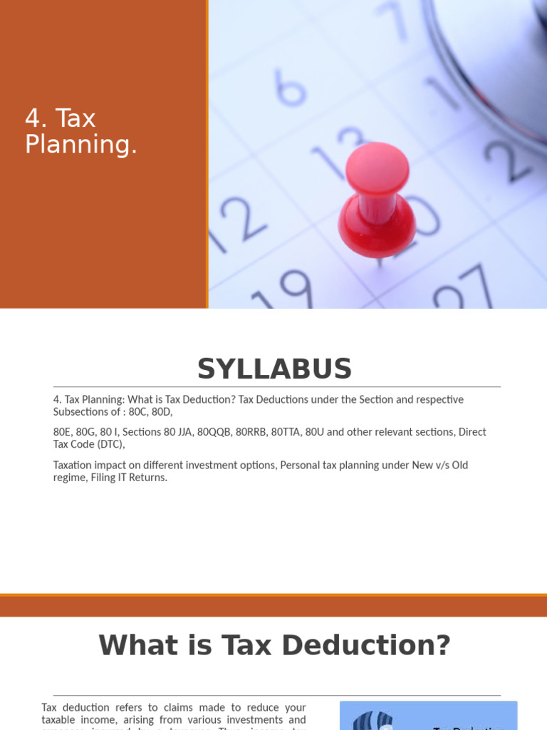 CHP 4 | PDF | Tax Deduction | Taxes