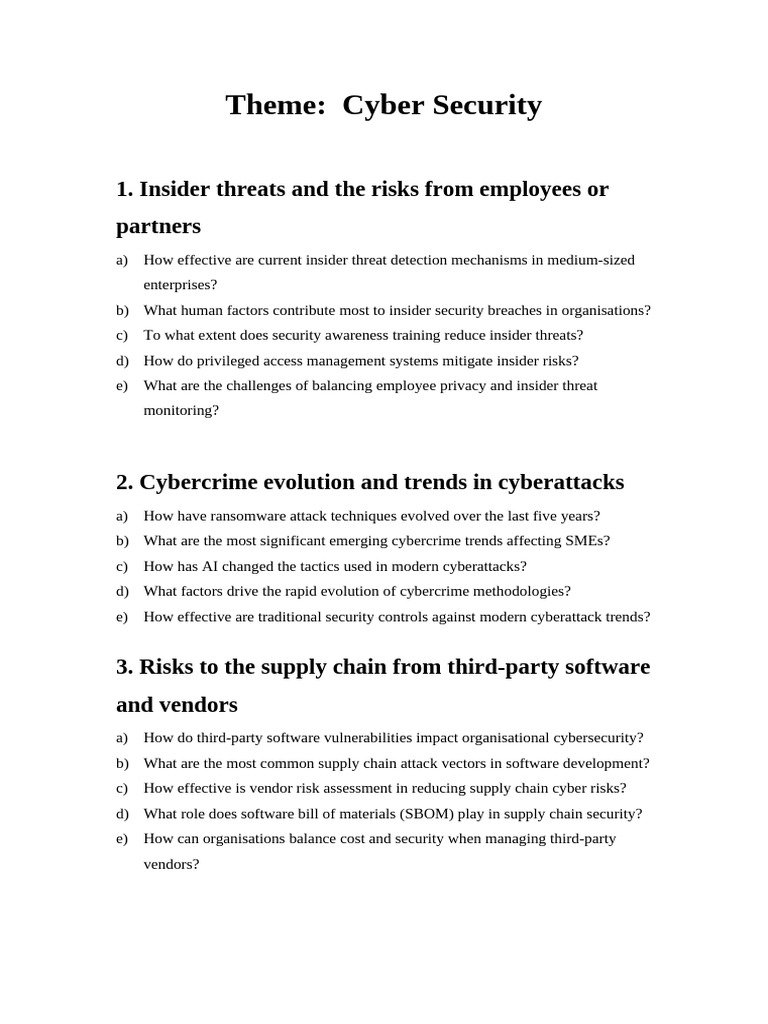 Cyber Security Risks and Solutions Overview | PDF | Security | Computer ...