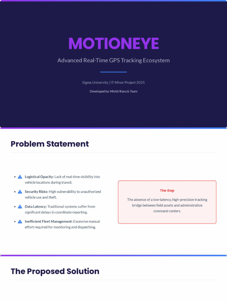 MOTIONEYE Project Presentation | PDF