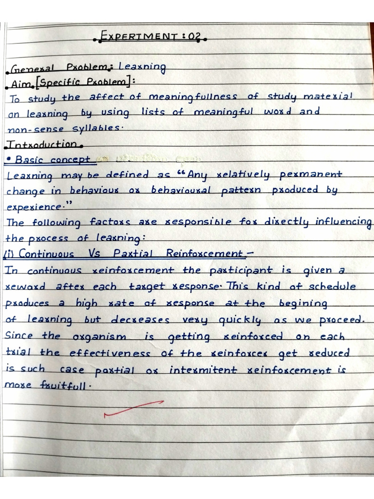 Practical On Learning Class 11 | PDF