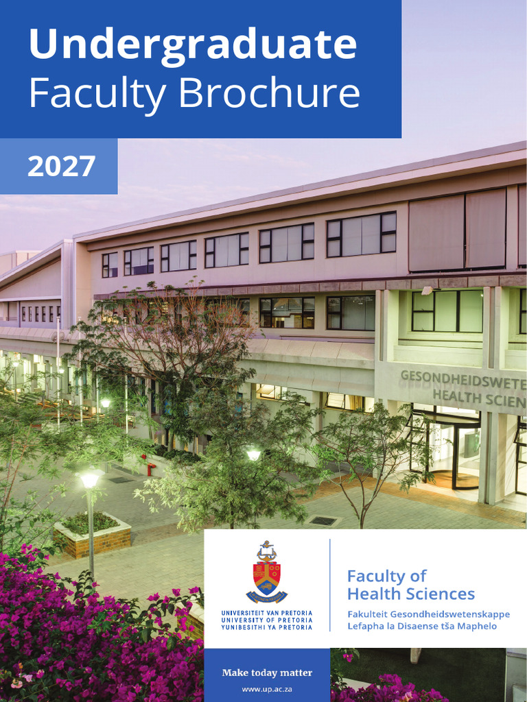 University of Pretoria Health Sciences Guide | PDF | University And ...