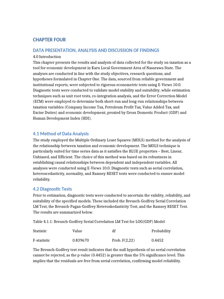 Chapter Four Completed | PDF | F Test | Taxes