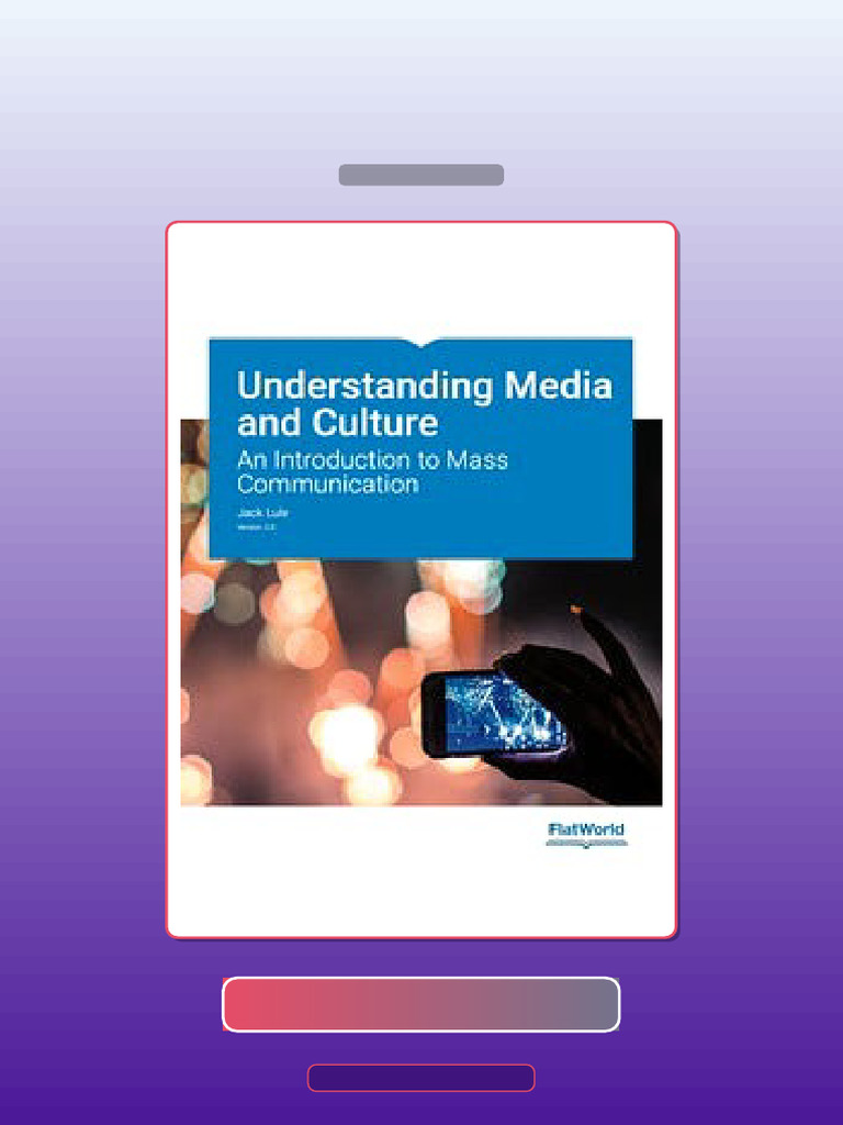 Test Bank for Understanding Media and Culture an Introduction to