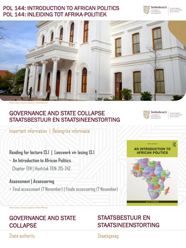 WEEK 13.1_Governance and State Collapse | PDF