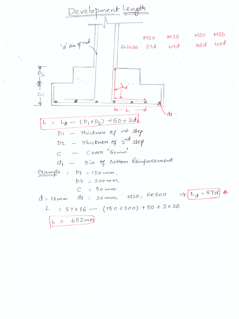 Development Length Model Claculation | PDF