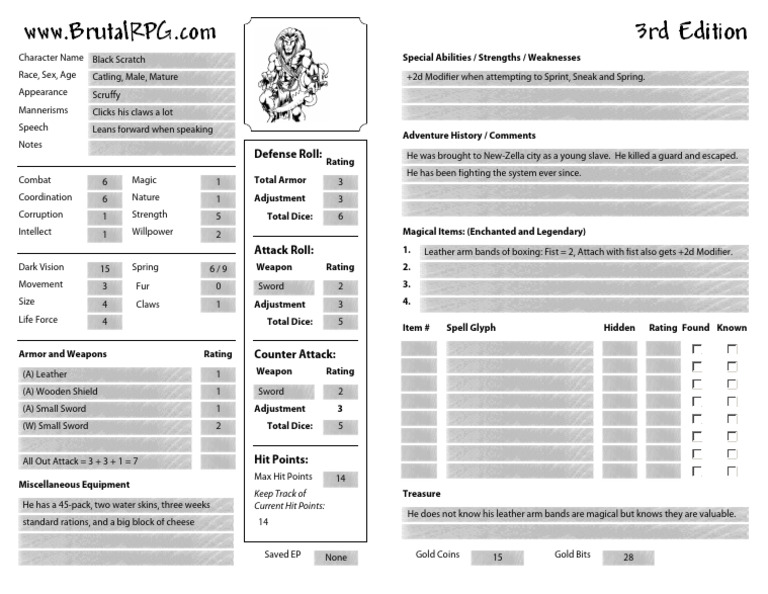 Character Stats and Abilities Overview | PDF | Gaming | Role Playing Games
