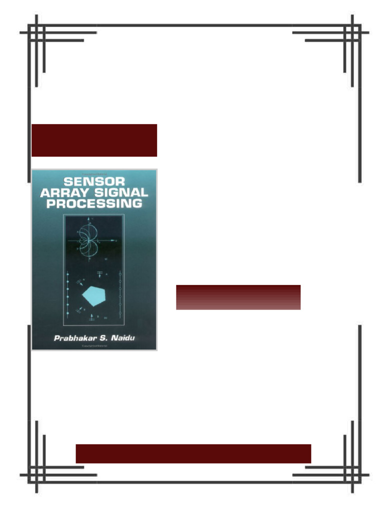 Sensor Array Signal Processing 1st Edition Prabhakar S. Naidu ebook ...
