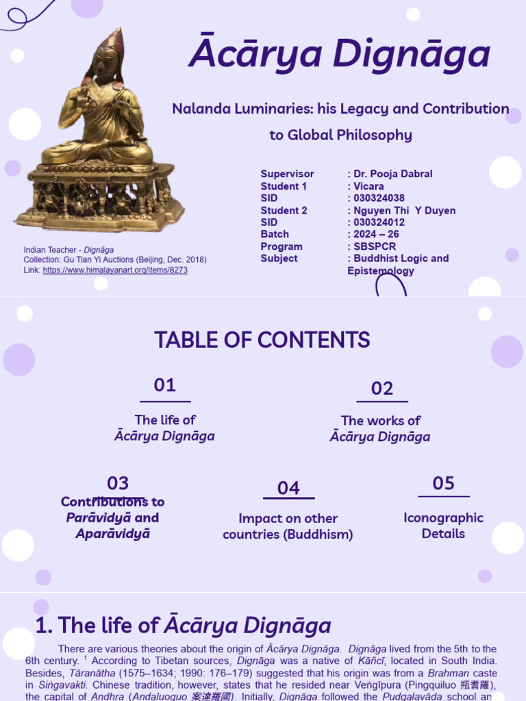 Acarya Dignaga | PDF | Nāstika | Indian Philosophy