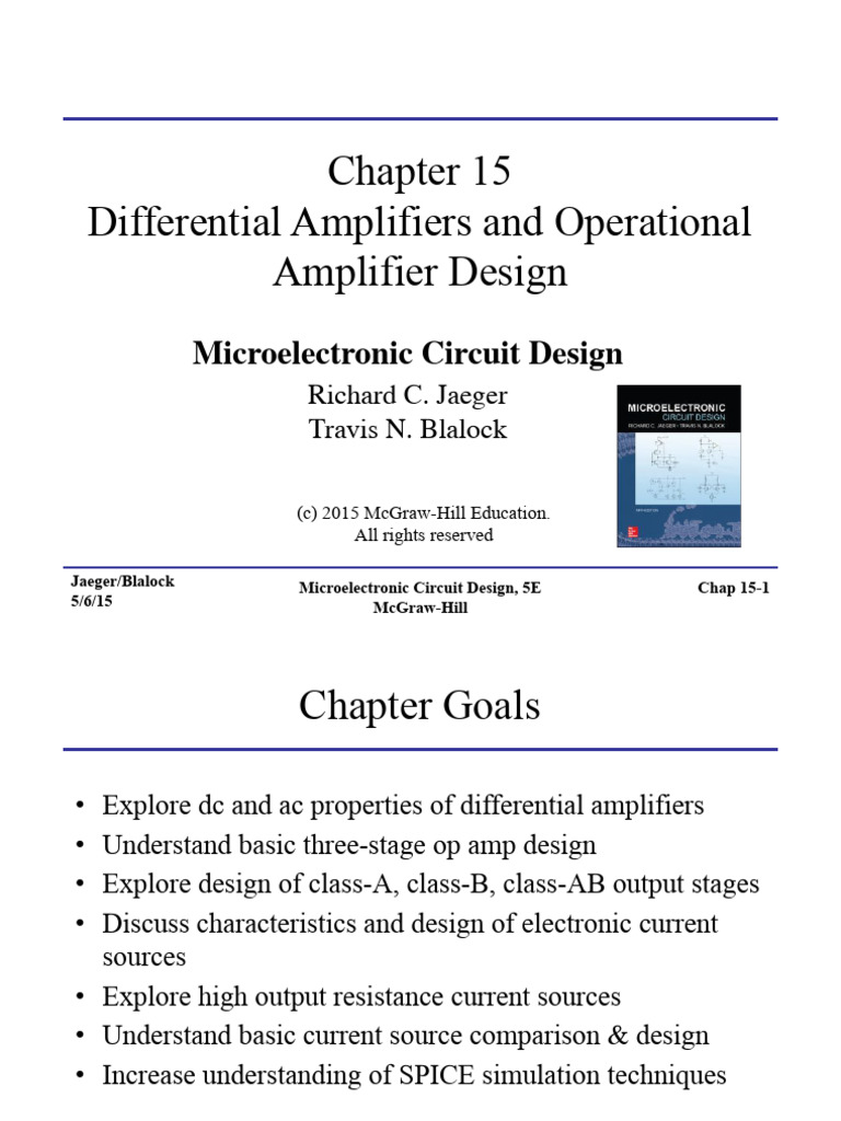 Differential Amplifiers Design Guide | PDF | Amplifier | Operational ...