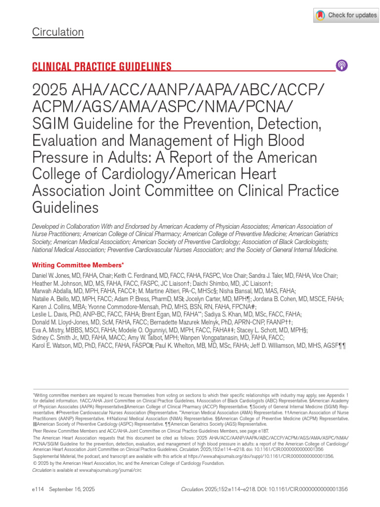 GUIA HTA | PDF | Hypertension | Cardiovascular Diseases