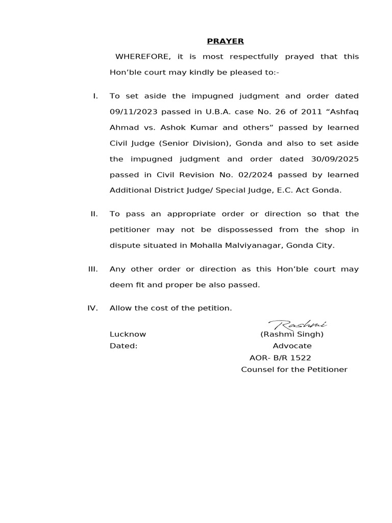 Prayer Act No. 16 | PDF