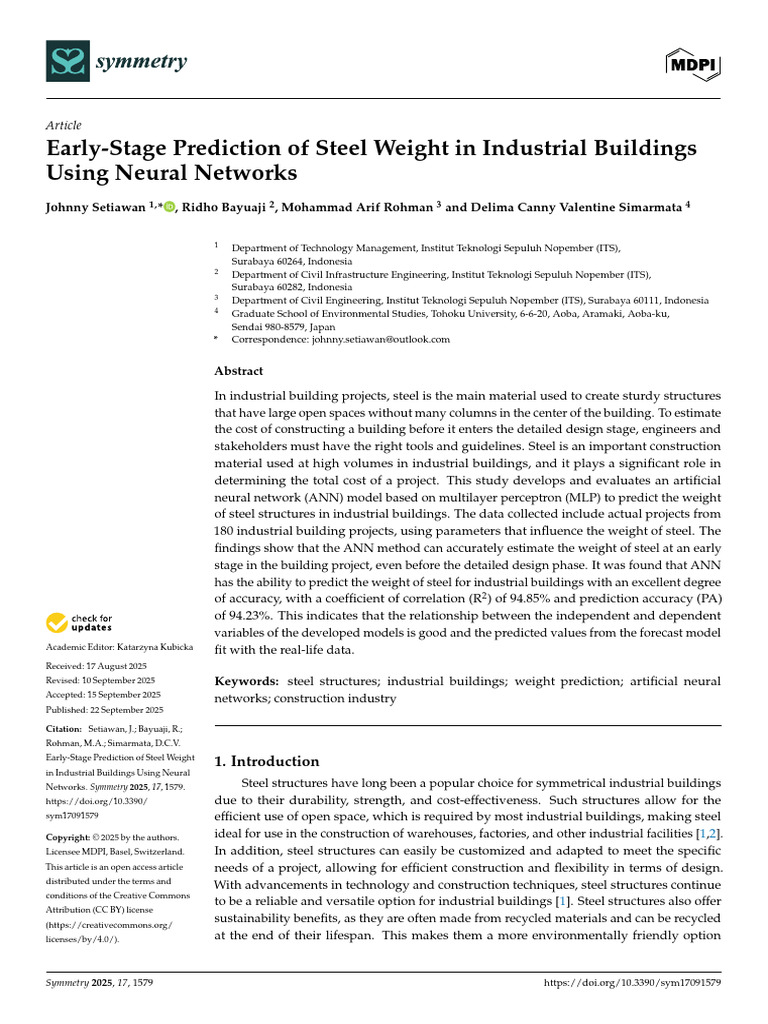 Neural Network Steel Weight Prediction | PDF | Synapse | Neuron