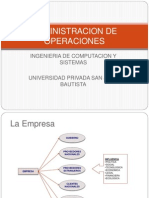 Administracion de Operaciones - 1