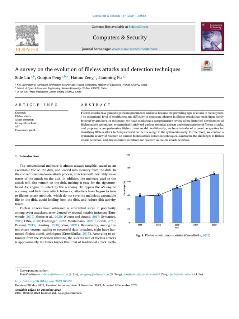 Evolution of Fileless Attacks & Detection | PDF | Windows Registry ...
