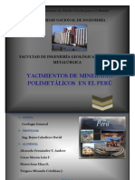 Principales Yacimientos Polimetalicos Del Peru