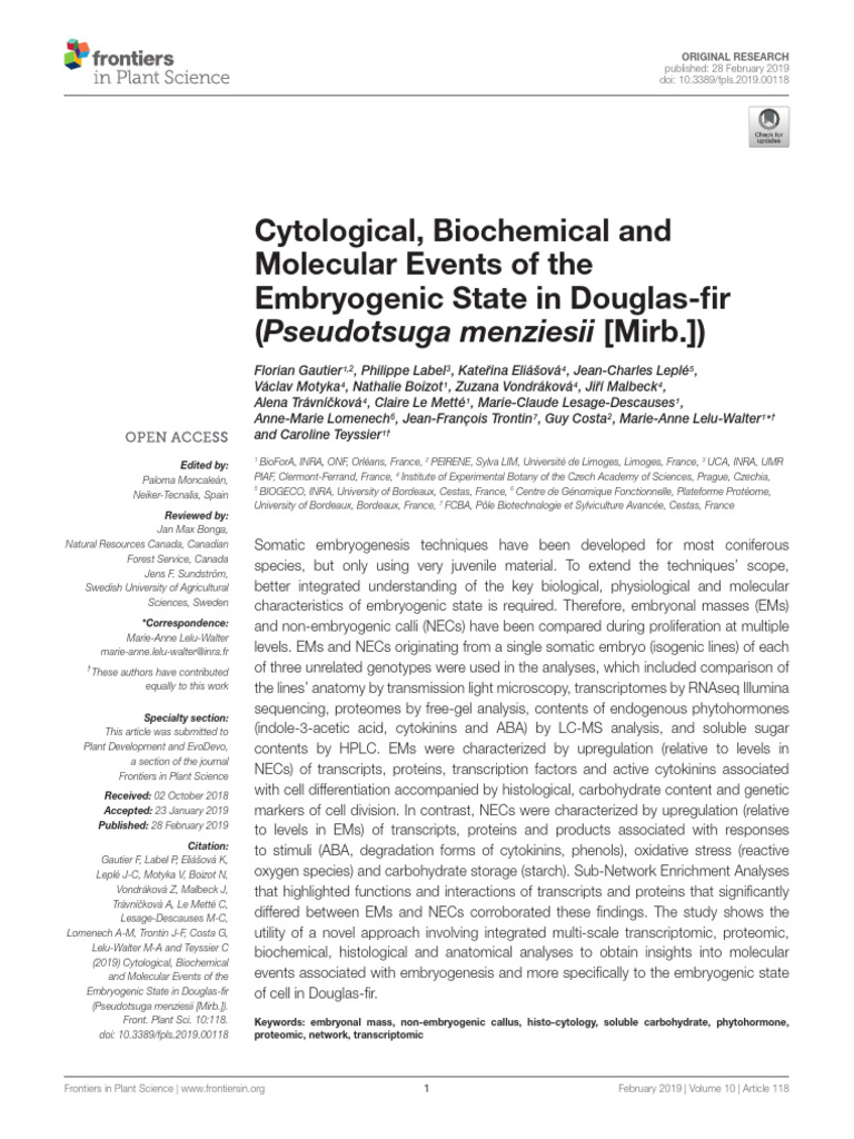 Florian Gautier - Cytological, Biochemical and Molecular Events of the ...