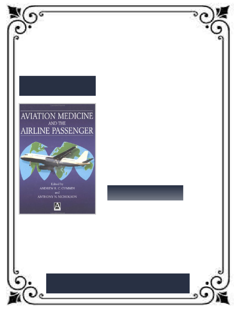 Aviation Medicine and the Airline Passenger Hodder Arnold Publication ...