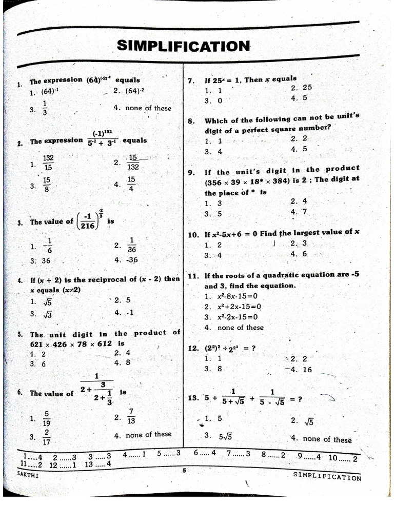 2. Simplification (1) | PDF