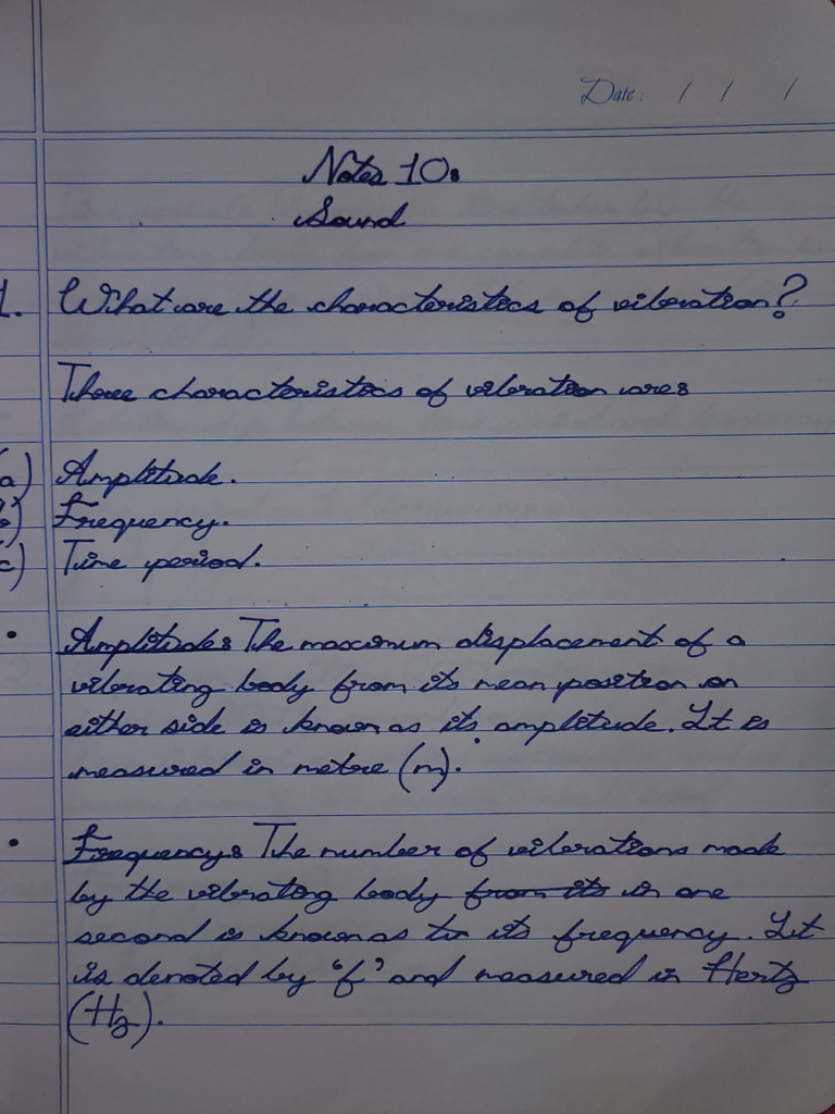 Notes 10 - Sound | PDF