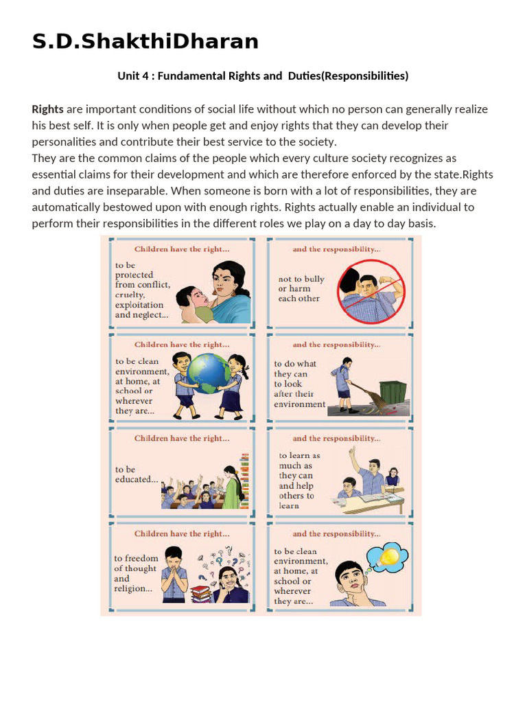 Understanding Fundamental Rights & Duties | PDF | Justice | Crime ...