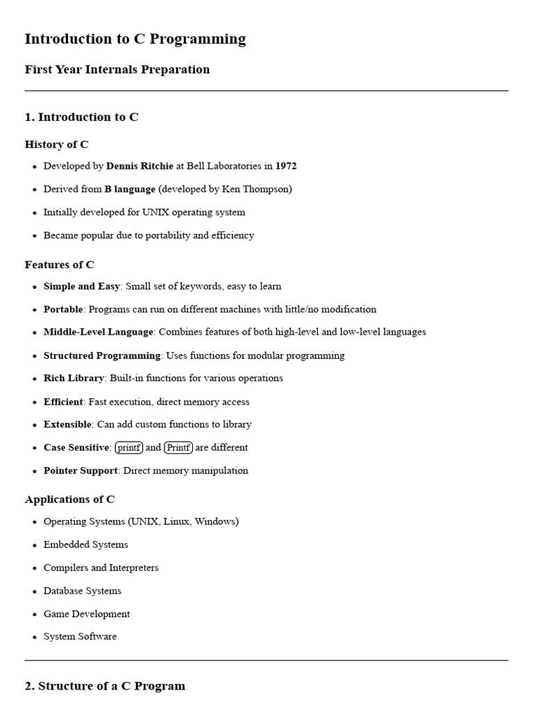 C Programming Basics for Beginners | PDF | Scope (Computer Science ...