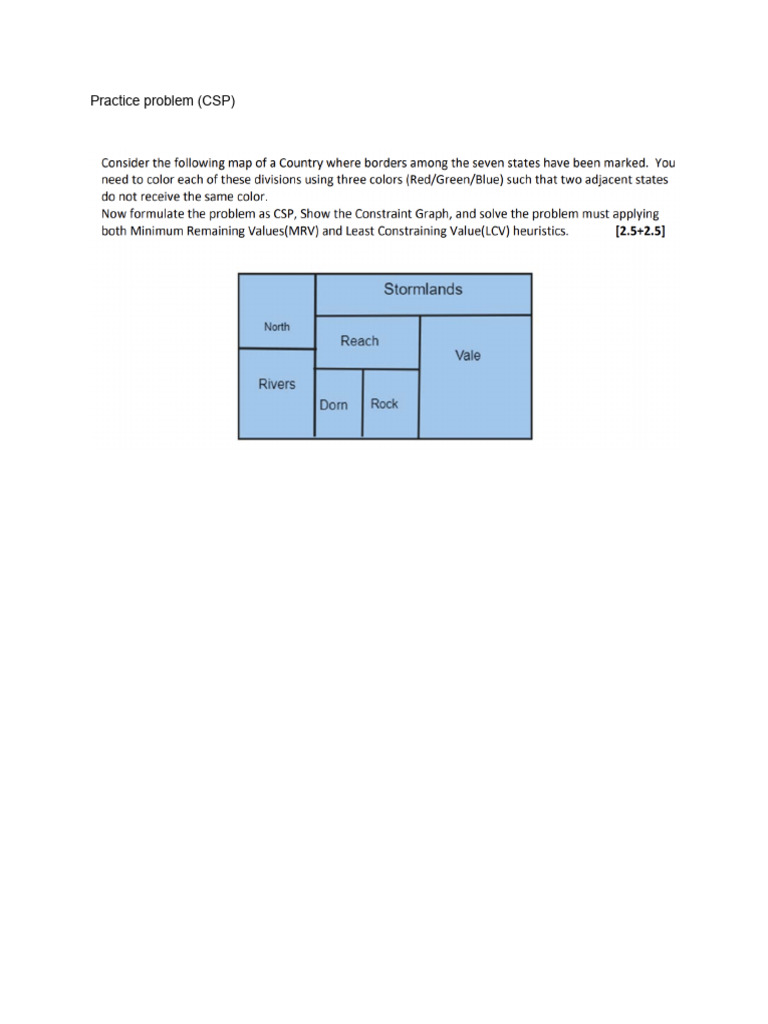 Graph Coloring CSP with Heuristics | PDF