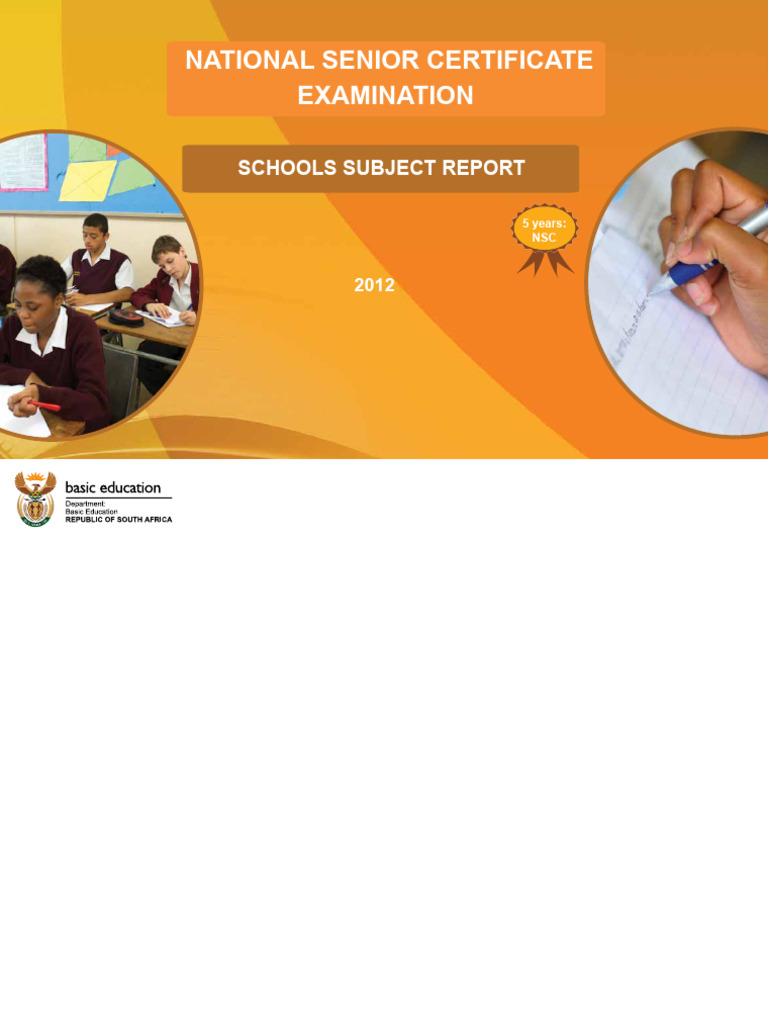 Limpopo 2012 NSC Exam Subject Report | PDF | Educational Stages | Science