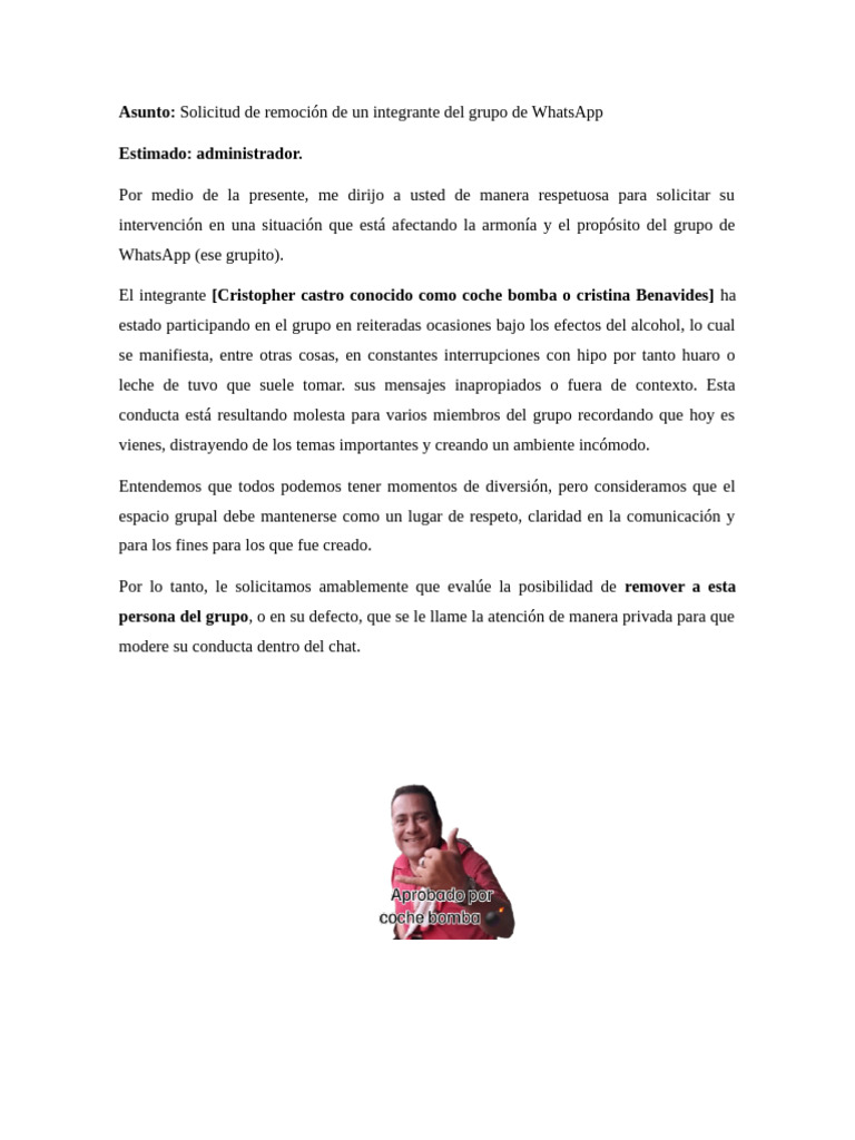 Asunto Grupito 1 | PDF