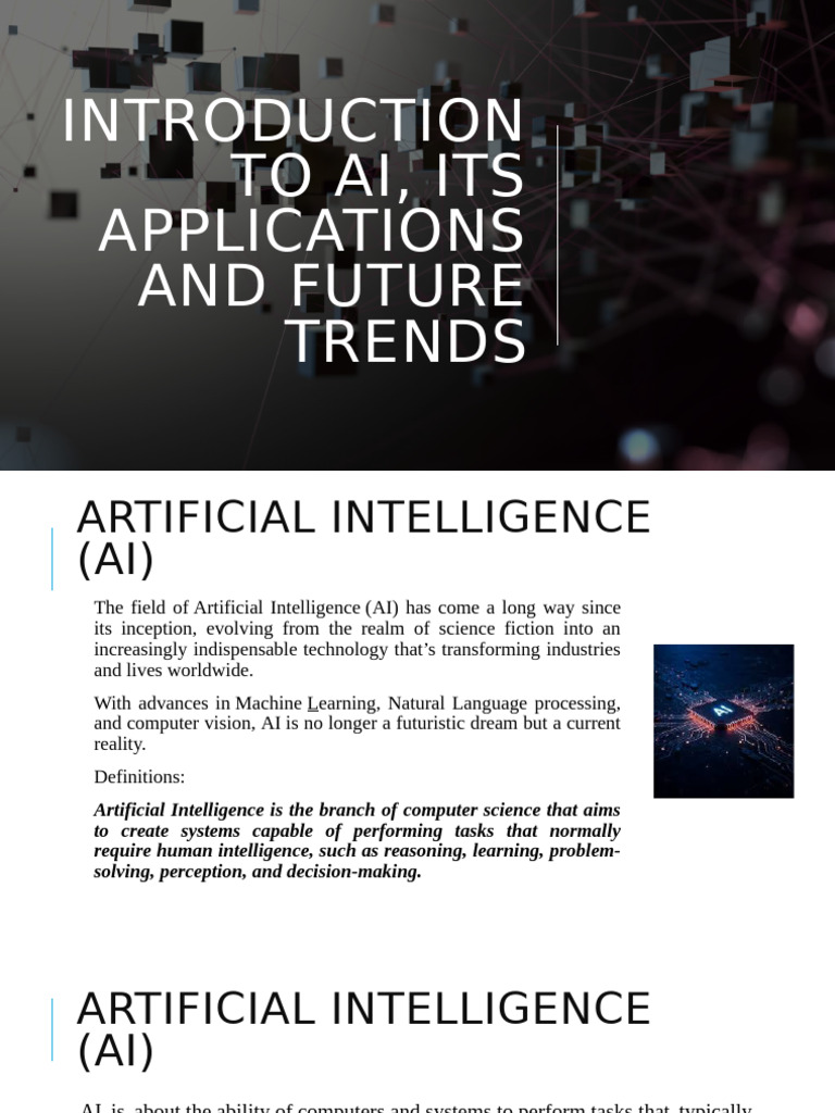 AI: Evolution, Applications, and Trends | PDF | Artificial Intelligence ...
