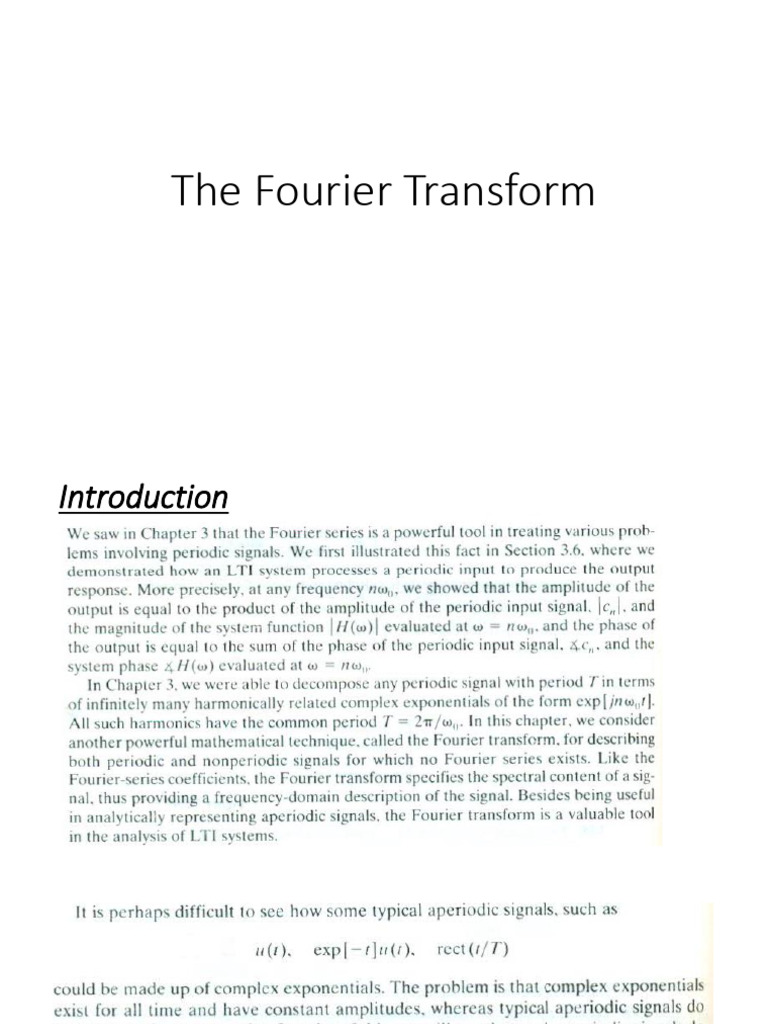 Understanding the Fourier Transform Basics | PDF