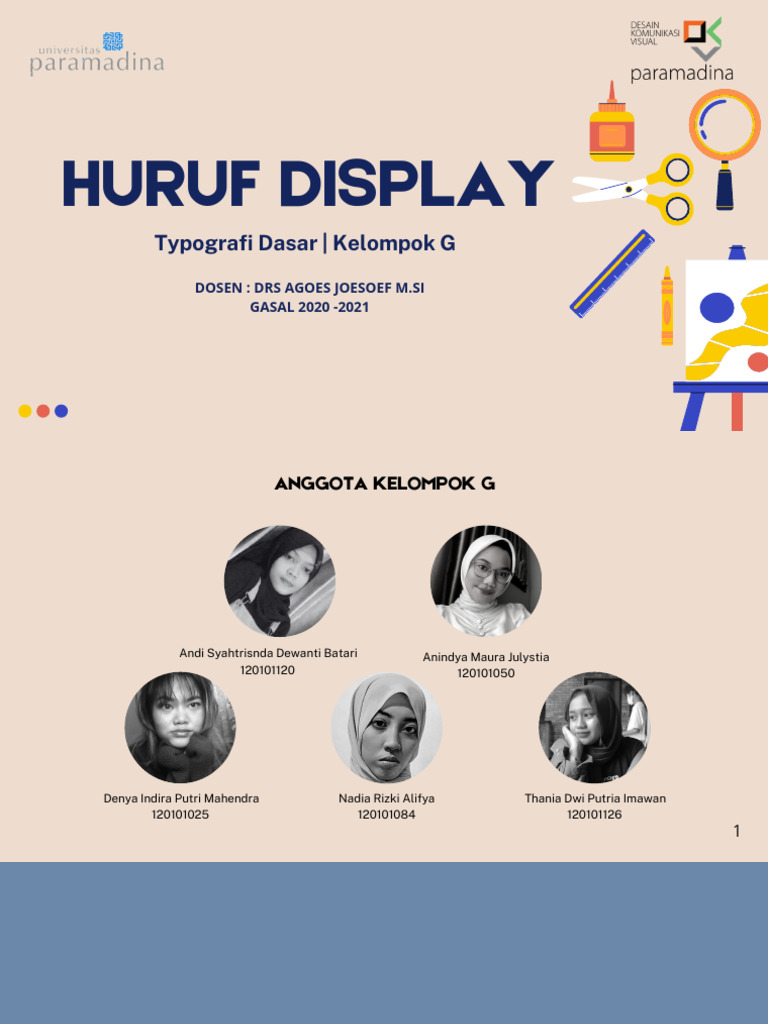 Huruf Display dan Karakter Wayang | PDF