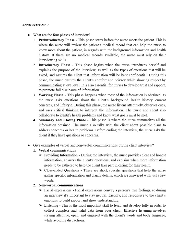 HA Assignment #1 | PDF | Nonverbal Communication | Communication