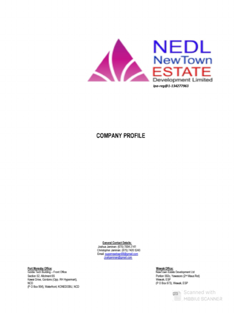 NEDL Company Profile-Final Draft | PDF