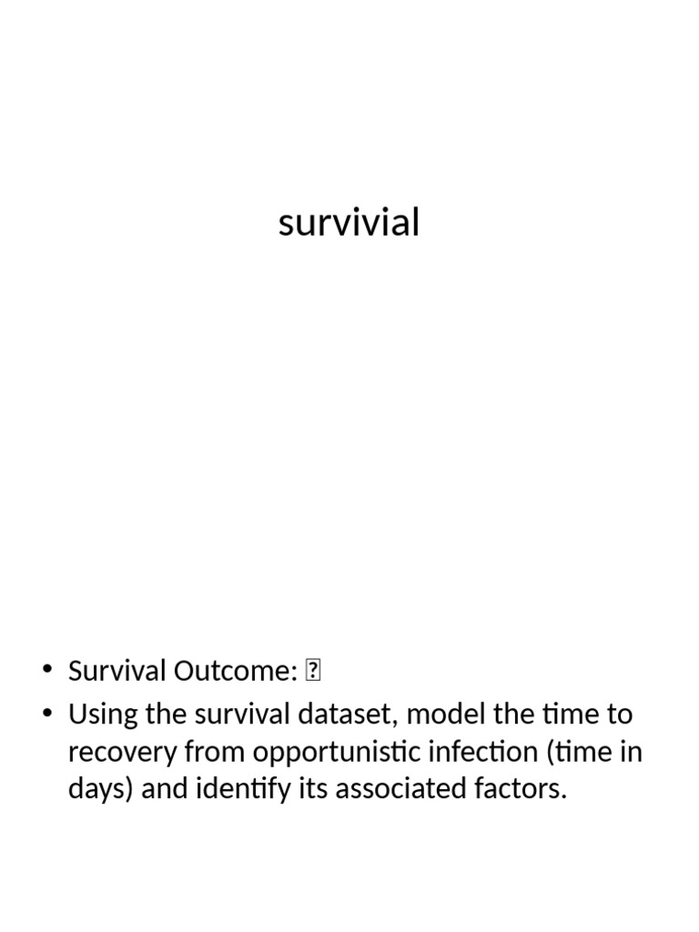 survivial | PDF
