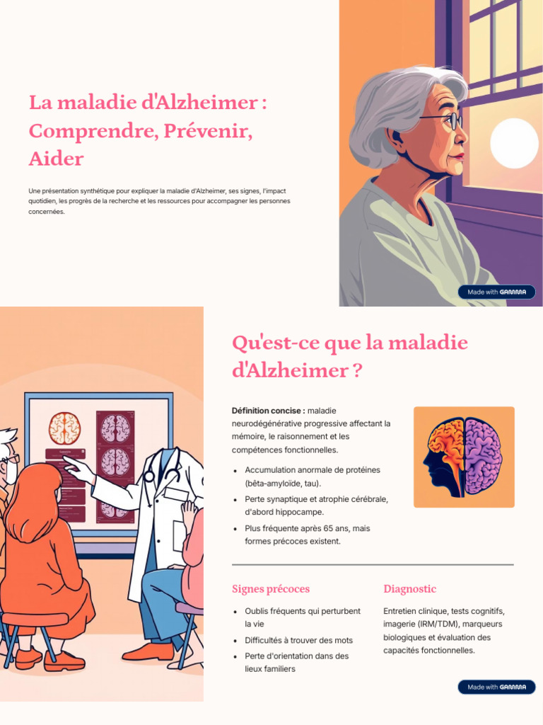 Comprendre la maladie d'Alzheimer | PDF | Maladie d'Alzheimer | Médecine