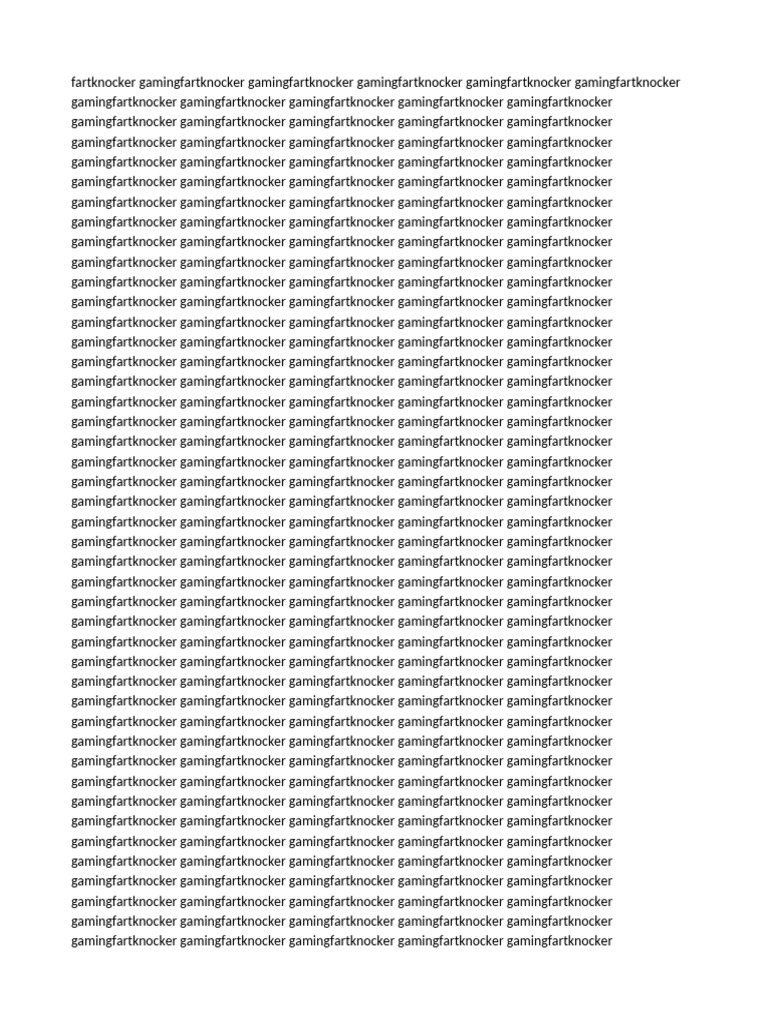 Fartknocker | PDF