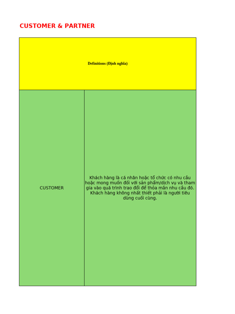 Excel 2.3 Custumer Perspective | PDF