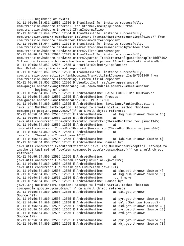 Log Cat 1768089445457 | PDF | Operating System Technology | Computer ...