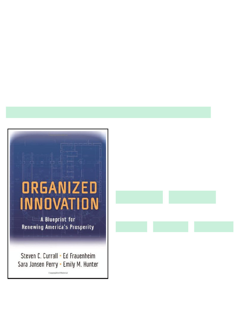 (Ebook) Organized Innovation: A Blueprint for Renewing America's ...