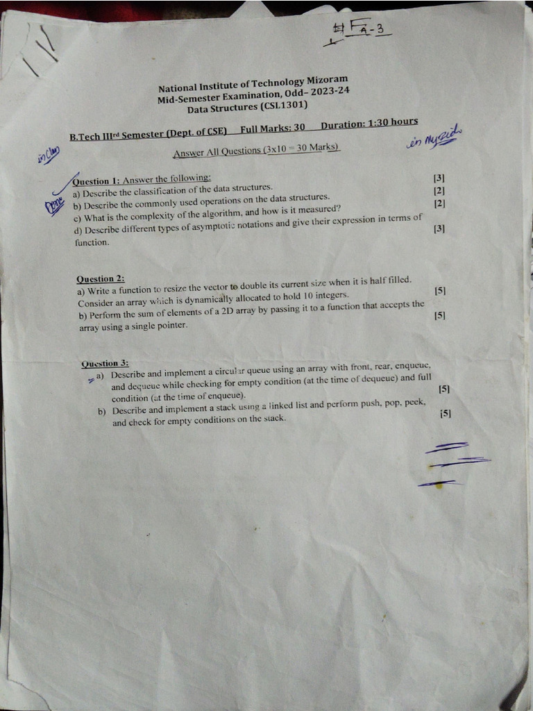 Pyq 3rd Sem Cse | PDF