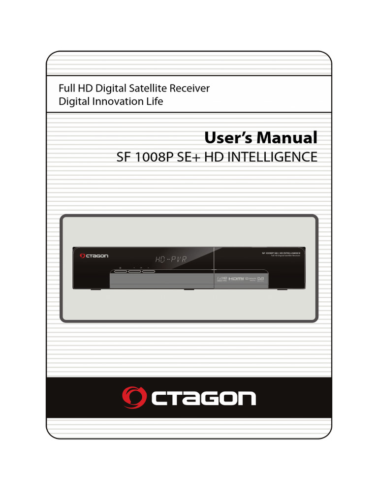 Full HD Satellite Receiver Manual | PDF | Computer File | Hdmi